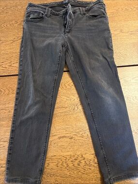 Armani Jeans Women's Straight Leg Jeans in Washed Black